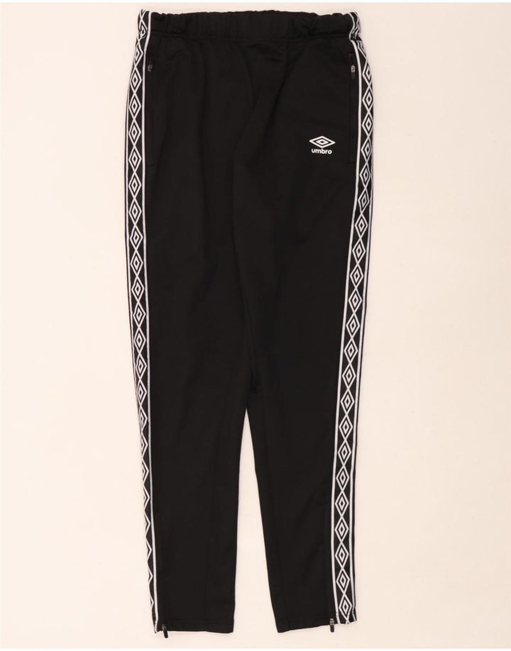 Umbro Mens Graphic Tracksuit Trousers Large  Black Polyester