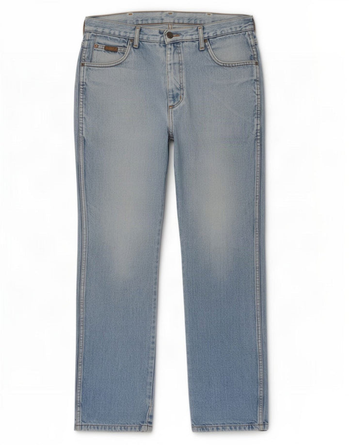 Wrangler Womens Texas Straight Jeans W34 L32 Blue Cotton