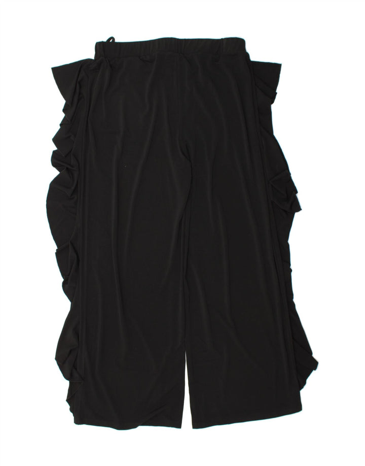 VINTAGE Womens Tracksuit Trousers UK 18 XL Black Polyester Vintage Vintage and Second-Hand Vintage from Messina Hembry 