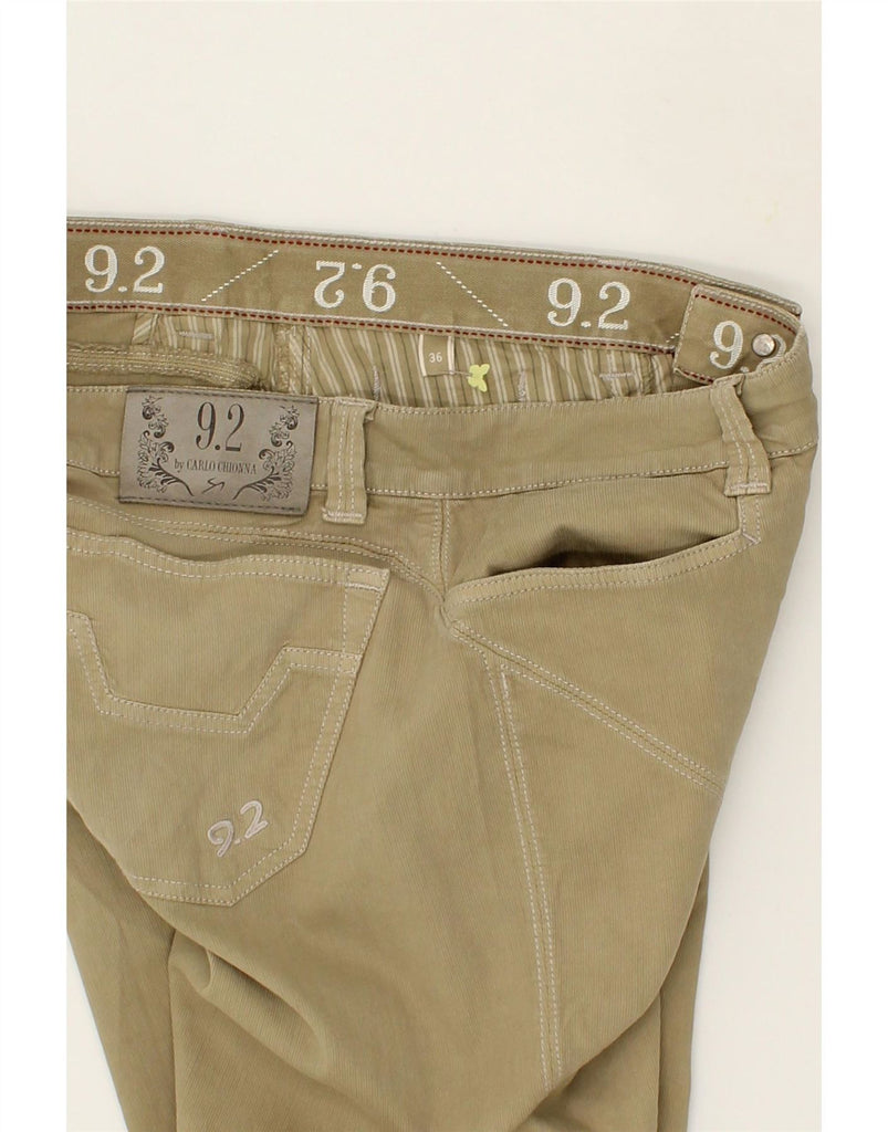 9.2 BY CARLO CHIONNA Mens Straight Corduroy Trousers W36 L26  Khaki Cotton Vintage 9.2 by Carlo Chionna and Second-Hand 9.2 by Carlo Chionna from Messina Hembry 