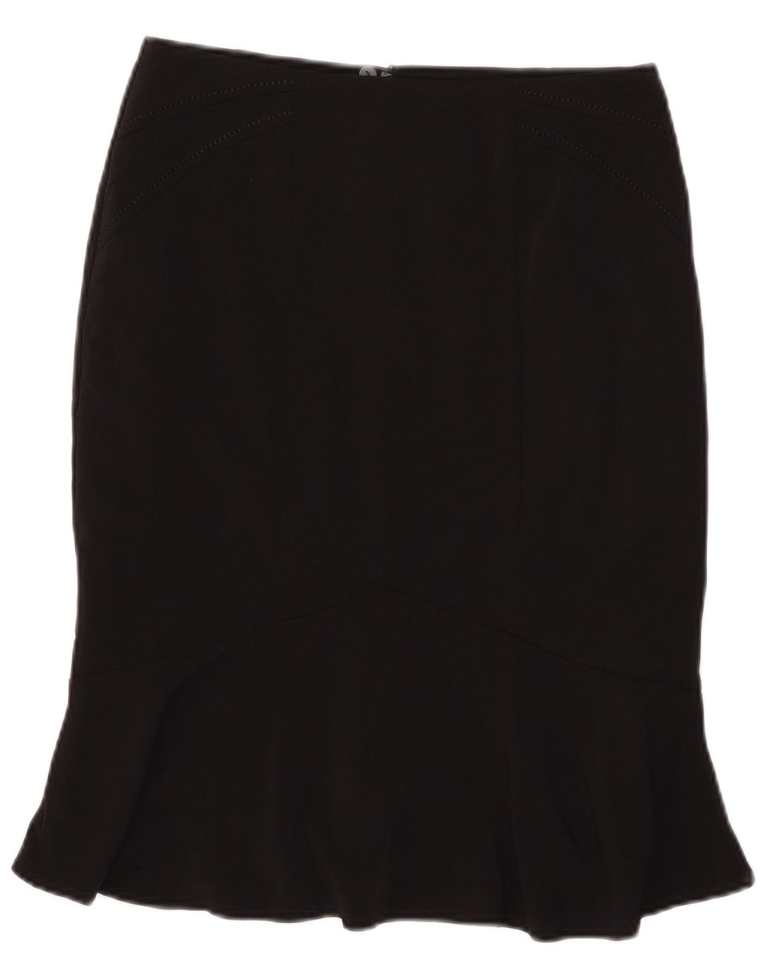Marks & Spencer Womens Trumpet Skirt UK 10 Small W29 Black Polyester