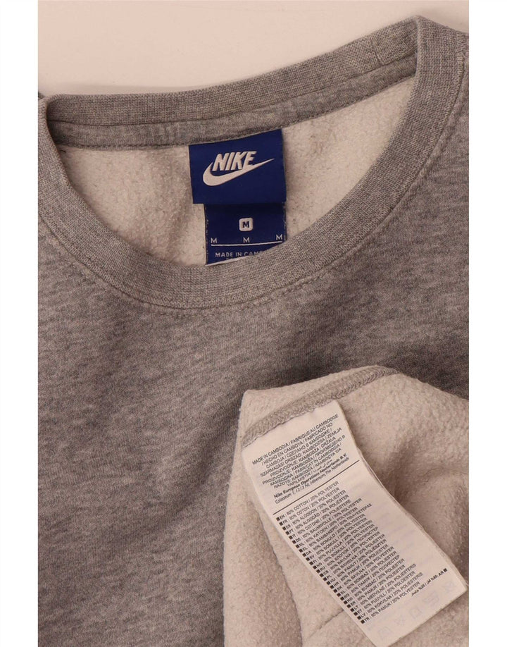 Nike Mens Sweatshirt Jumper Medium Grey Cotton