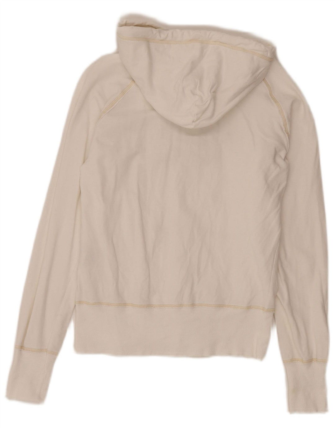 Lee Womens Graphic Zip Hoodie Sweater UK 10 Small White