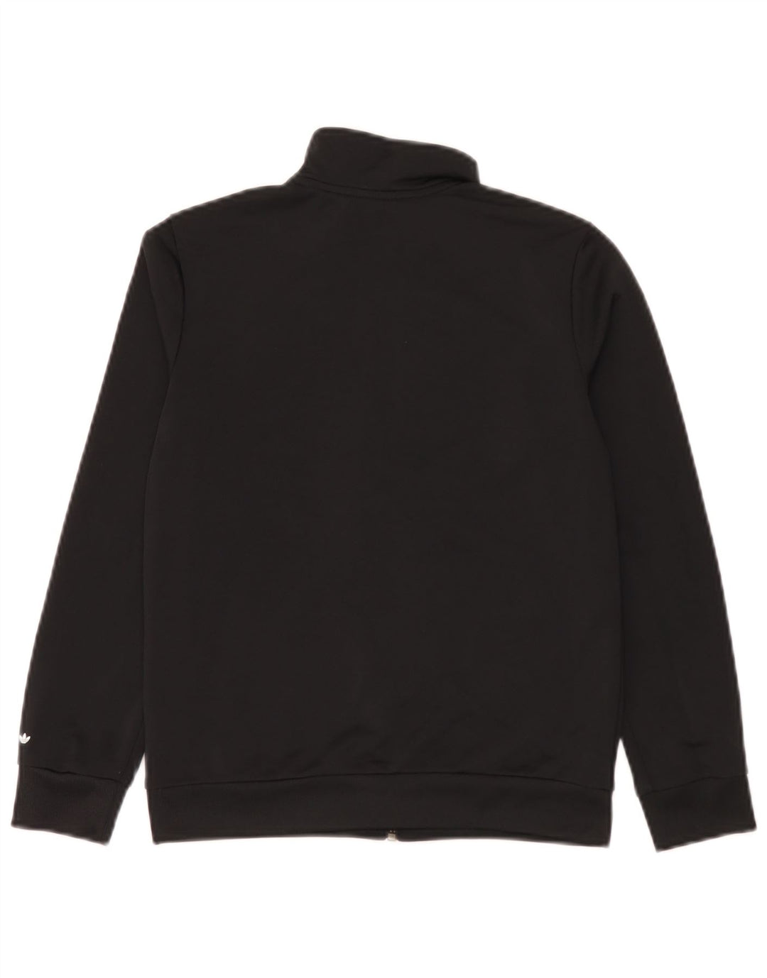 Adidas Boys Tracksuit Top Jacket 9-10 Years Black Polyester