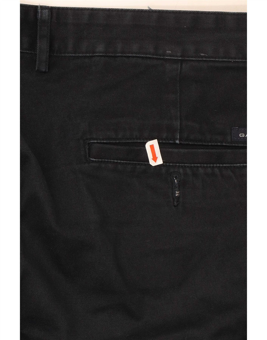Gant Mens Straight Chino Trousers W44 L32 Black
