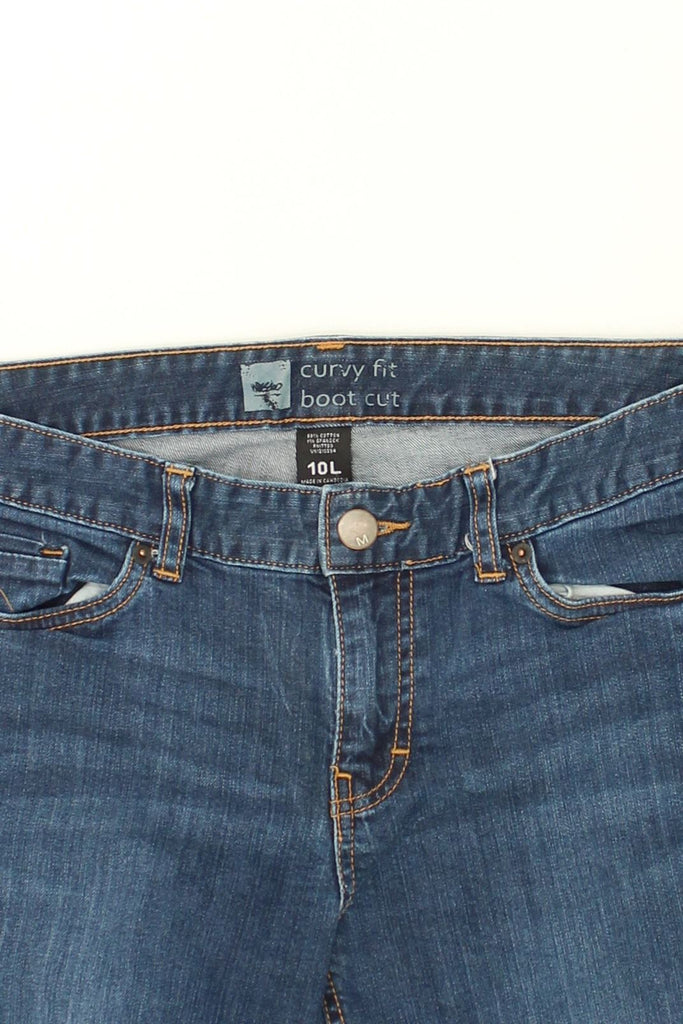 MOSSIMO Womens Curvy Bootcut Jeans US 10 Large W32 L33 Blue Cotton | Vintage Mossimo | Thrift | Second-Hand Mossimo | Used Clothing | Messina Hembry 