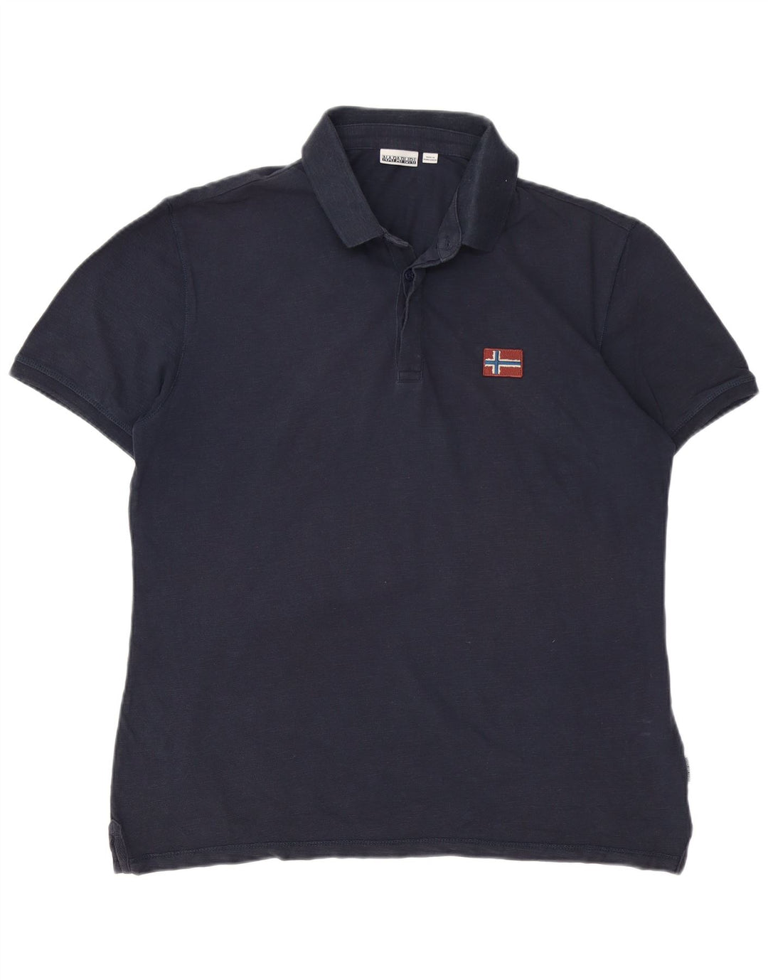 NAPAPIJRI Mens Polo Shirt XL Navy Blue