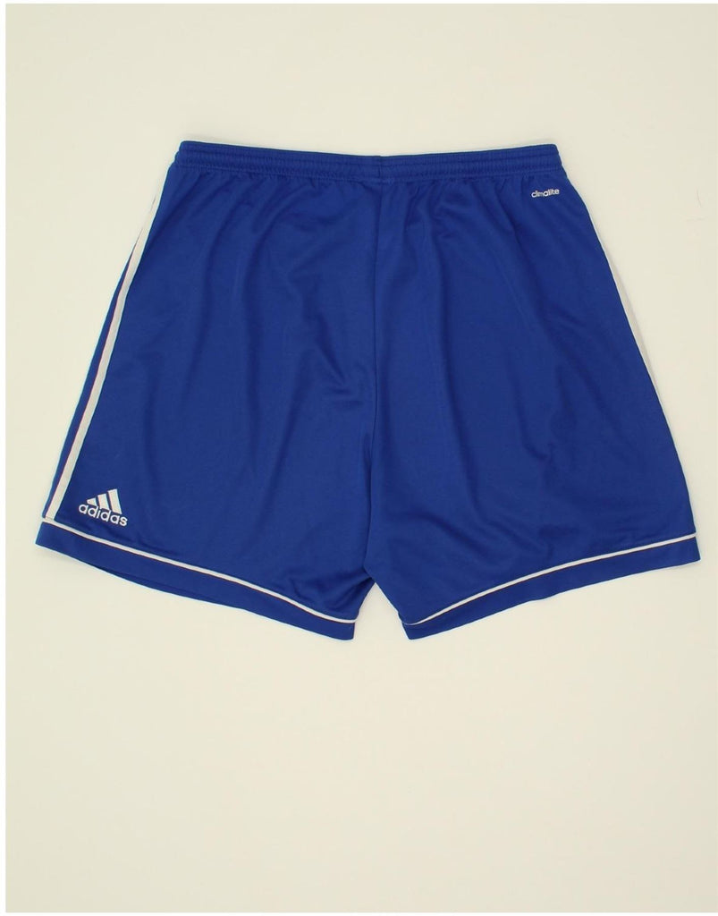 ADIDAS Mens Climalite Sport Shorts  XL Blue Polyester | Vintage Adidas | Thrift | Second-Hand Adidas | Used Clothing | Messina Hembry 