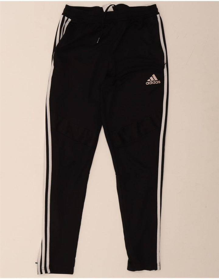 Adidas Mens Tracksuit Trousers Medium Black Polyester