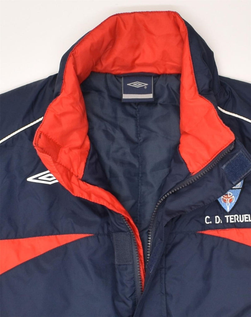 UMBRO Boys Padded Coat 11-12 Years Navy Blue Polyester | Vintage Umbro | Thrift | Second-Hand Umbro | Used Clothing | Messina Hembry 