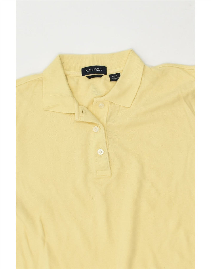 NAUTICA Mens Polo Shirt Medium Yellow Cotton | Vintage Nautica | Thrift | Second-Hand Nautica | Used Clothing | Messina Hembry 