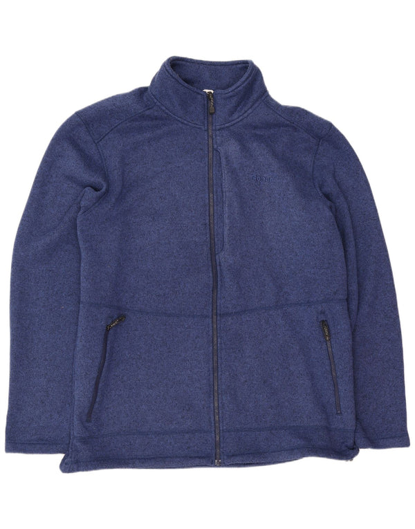 Rohan Mens Regular Fit Tracksuit Top Jacket Large Blue Flecked Sports