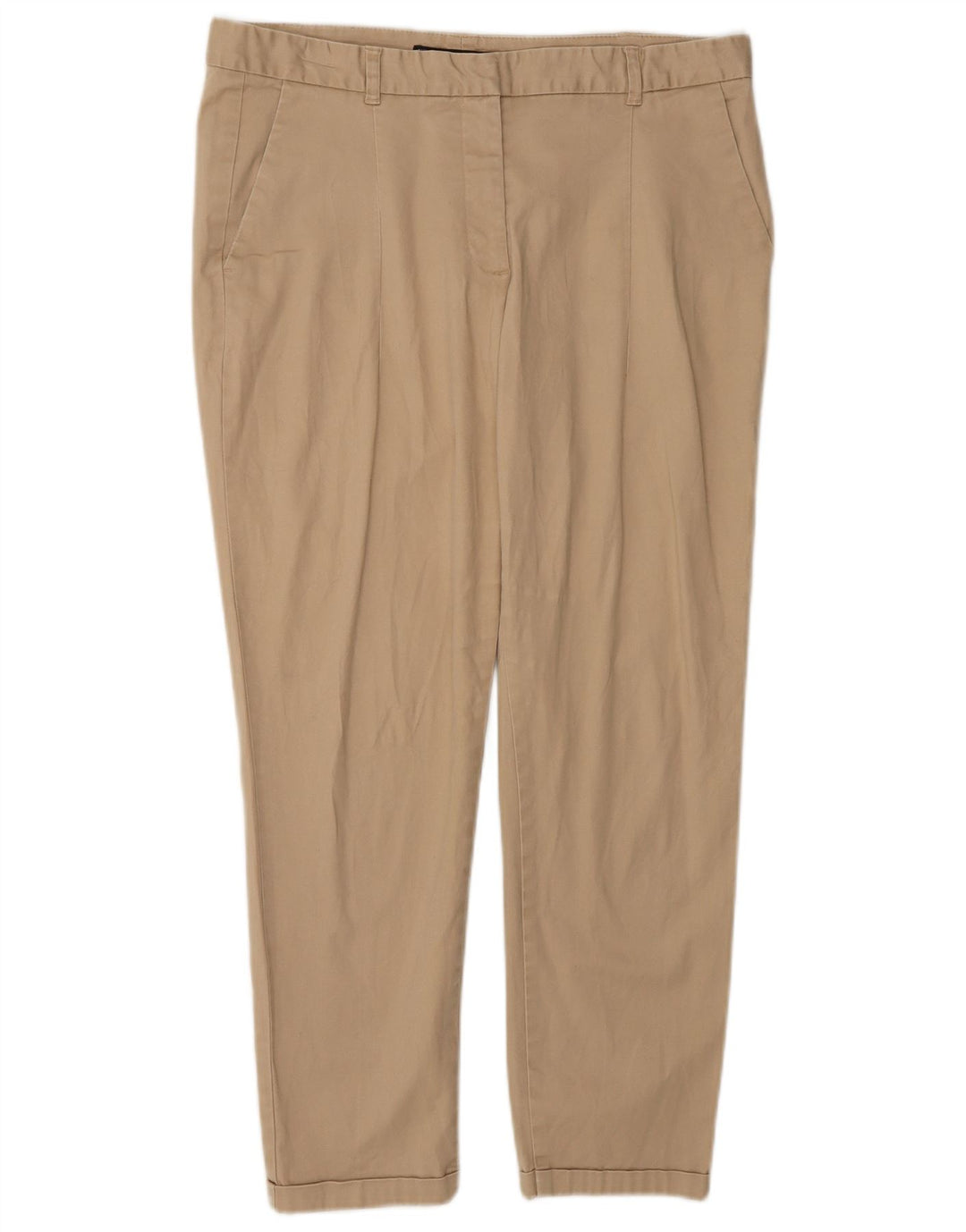 Zara Womens Slim Chino Trousers EU 40 Medium W30 L25 Beige