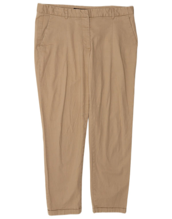 Zara Womens Slim Chino Trousers EU 40 Medium W30 L25 Beige