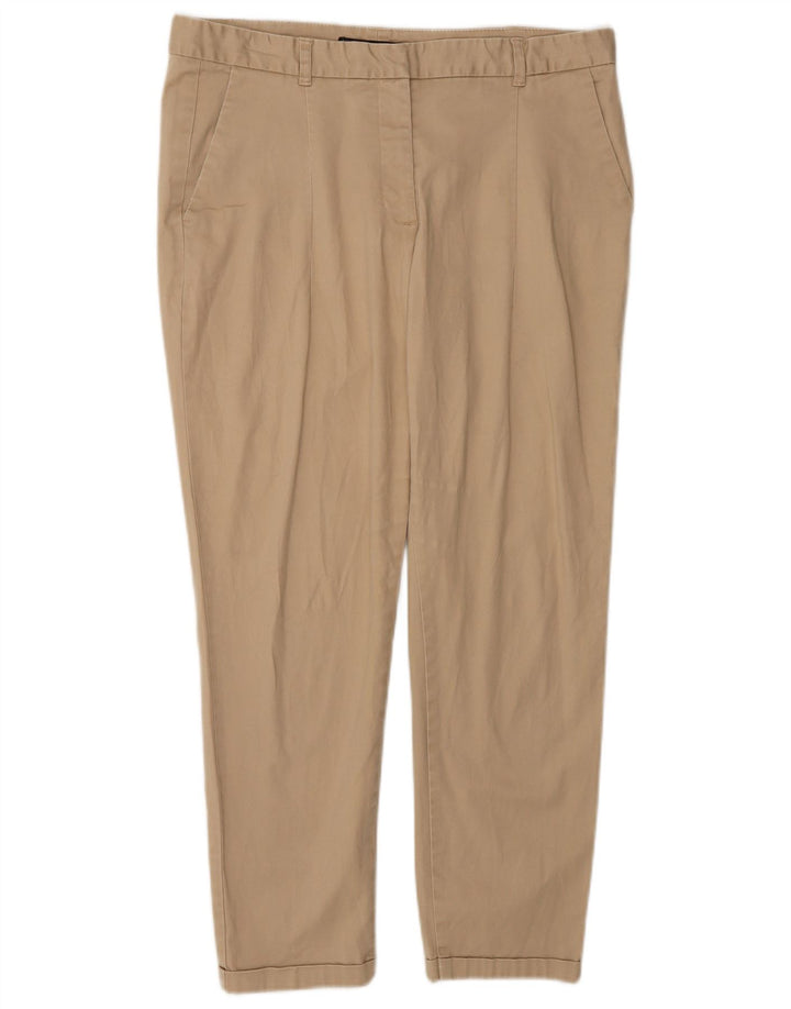 Zara Womens Slim Chino Trousers EU 40 Medium W30 L25 Beige