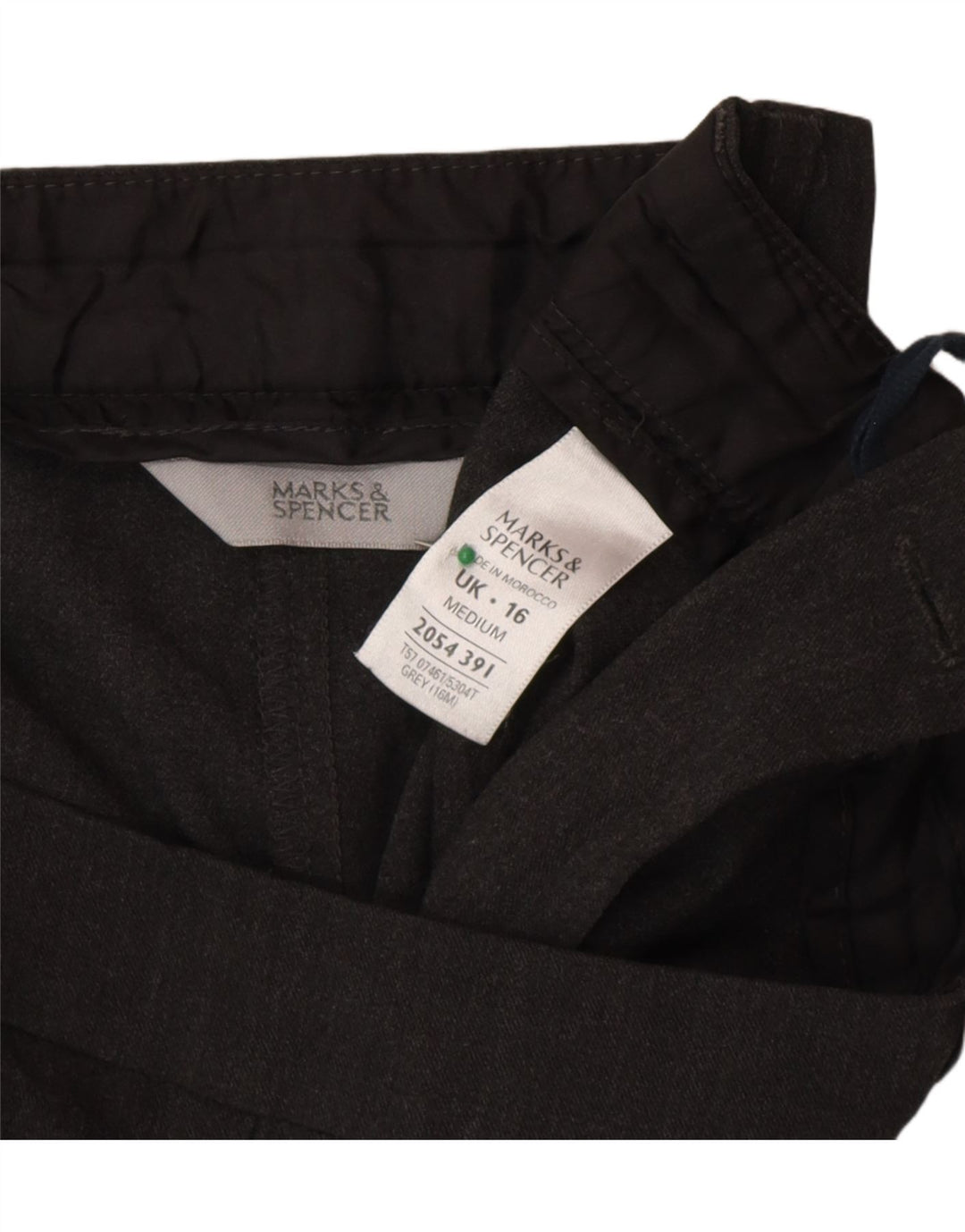 Marks & Spencer Womens Bootcut Casual Trousers UK 16 Large W34 L30 Grey