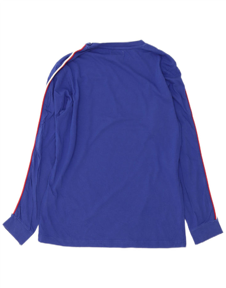 Kappa Mens Top Long Sleeve Medium Blue Cotton