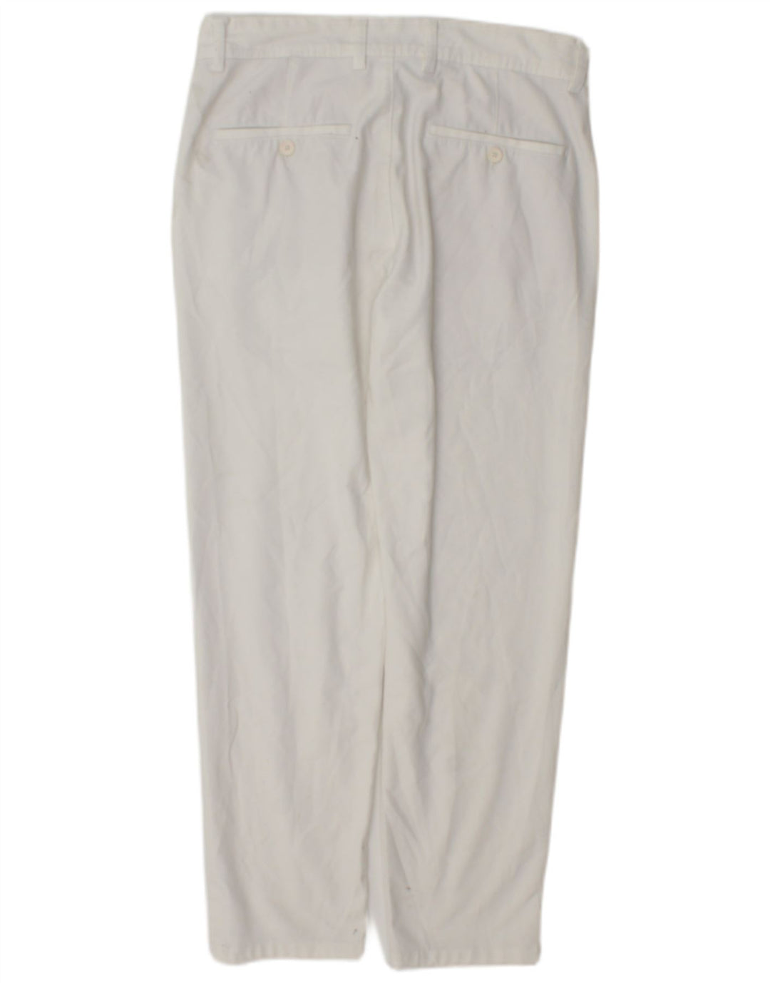 Zara Mens Slim Chino Trousers EU 38 Small W30 L28 White Polyester