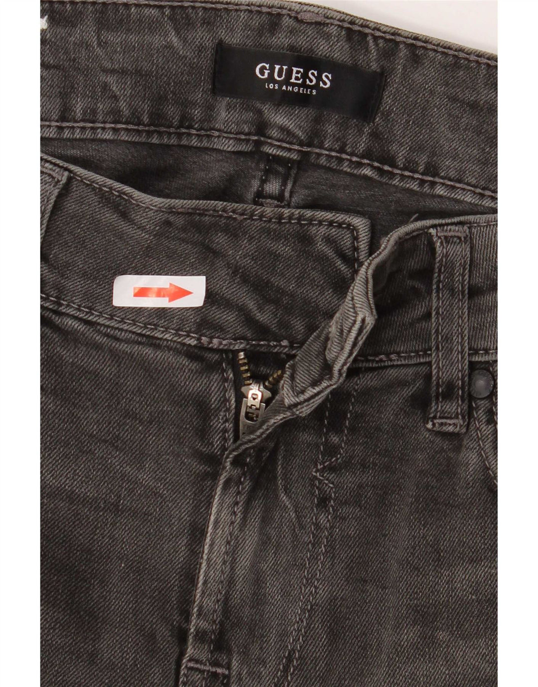 Guess Mens Angels Slim Jeans W30 L32 Grey Cotton