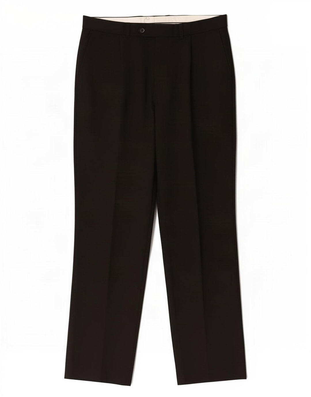 Marks & Spencer Mens Straight Suit Trousers W34 L31 Black Polyester