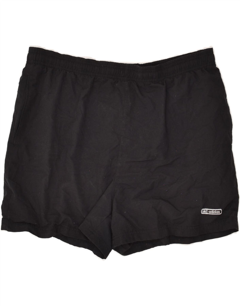 ADIDAS Mens Sport Shorts 2XL Black Polyester | Vintage Adidas | Thrift | Second-Hand Adidas | Used Clothing | Messina Hembry 