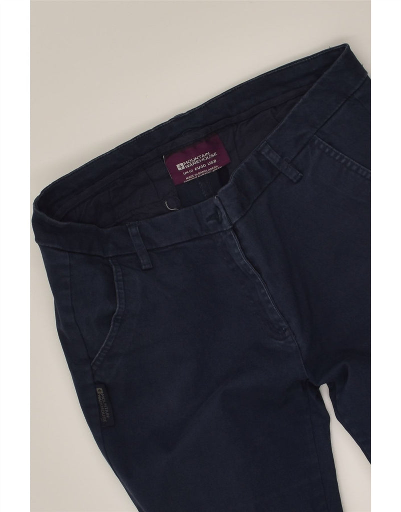 MOUNTAIN WAREHOUSE Womens Chino Trousers UK 12 Medium W30 L29 Navy Blue | Vintage Mountain Warehouse | Thrift | Second-Hand Mountain Warehouse | Used Clothing | Messina Hembry 