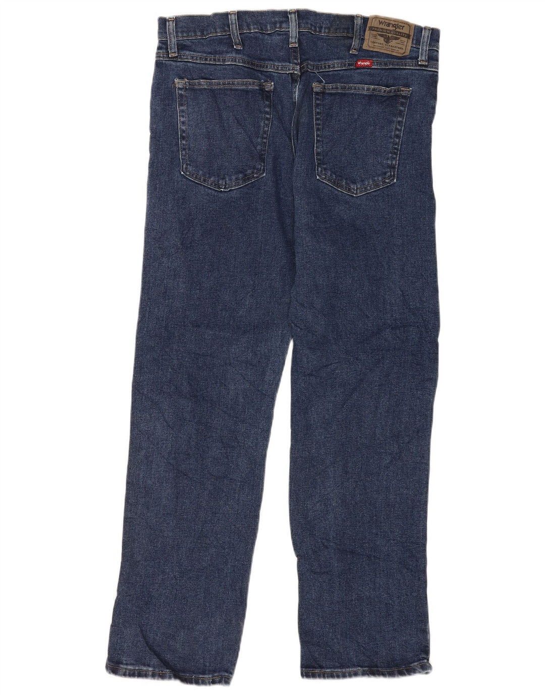 Wrangler Mens Straight Jeans W36 L30 Blue Cotton