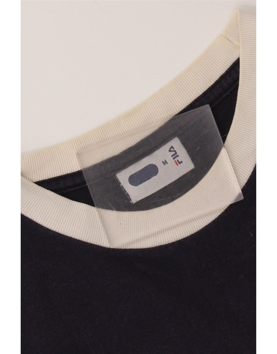 FILA Mens Graphic T-Shirt Top Medium Navy Blue Cotton