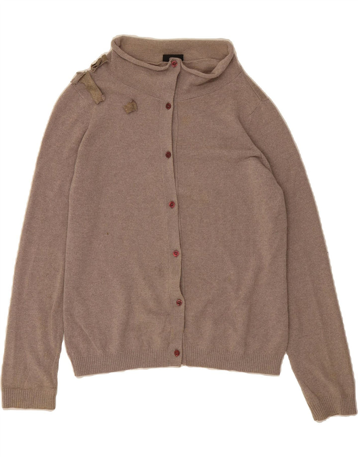 RICHMOND Womens Cardigan Sweater UK 12 Medium Grey Vintage Richmond and Second-Hand Richmond from Messina Hembry 