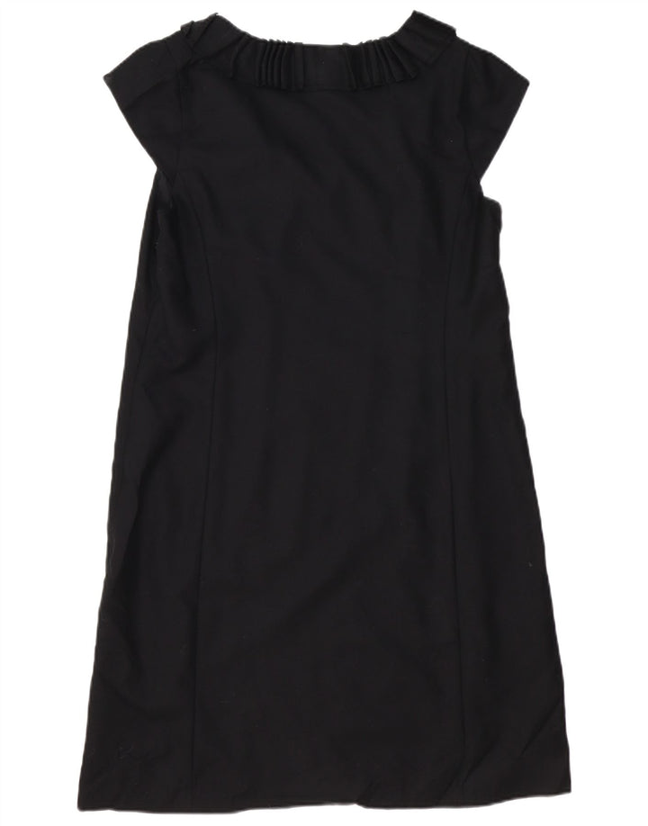 J. CREW Womens A-Line Dress US 12 Large Black Wool