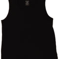 L.L.BEAN Womens Vest Top UK 14 Large Black Cotton
