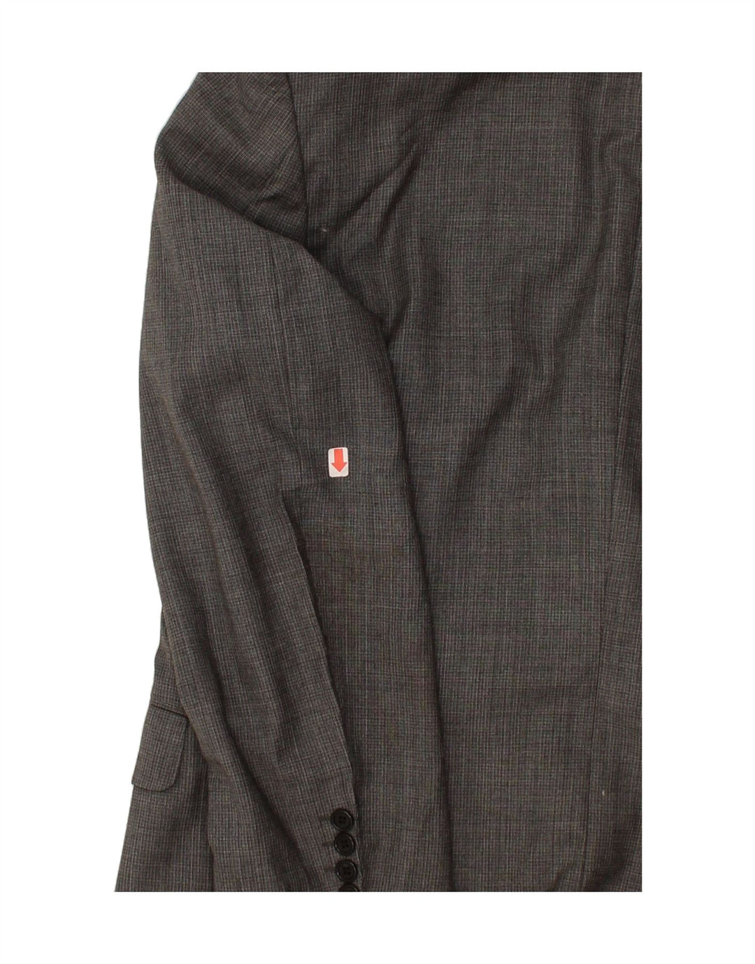 JAEGER Mens 3 Button Blazer Jacket IT 54 2XL Grey Check Virgin Wool Vintage Jaeger and Second-Hand Jaeger from Messina Hembry 