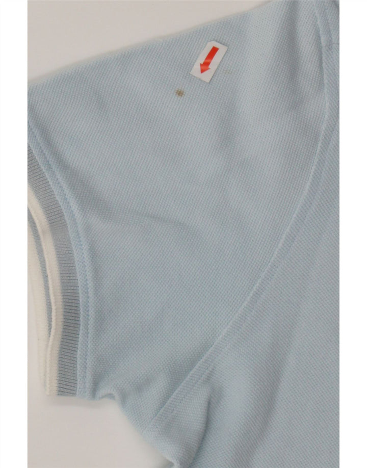 TRUSSARDI Mens Polo Shirt Medium Blue Vintage Trussardi and Second-Hand Trussardi from Messina Hembry 