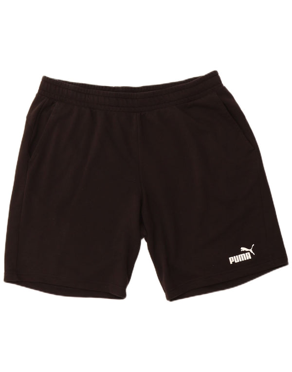 PUMA Mens Sport Shorts 2XL Black Cotton