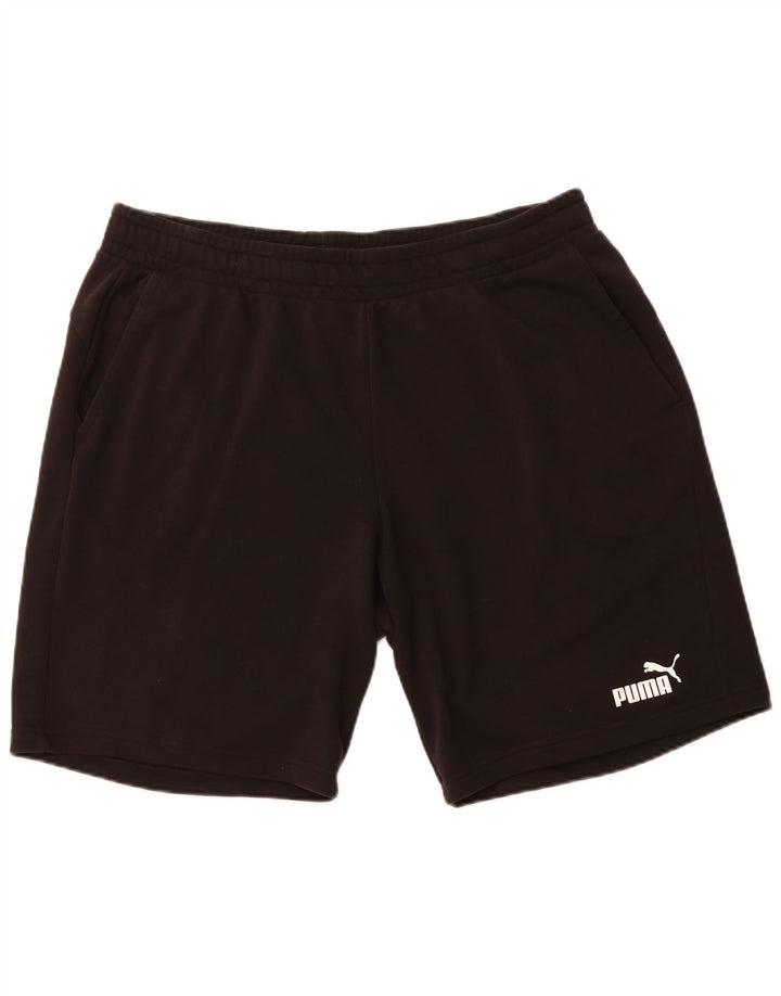 PUMA Mens Sport Shorts 2XL Black Cotton