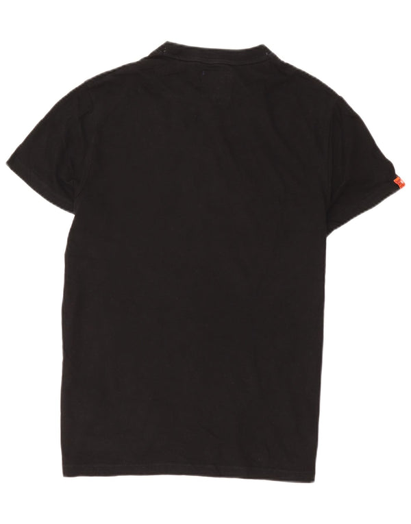 Superdry Mens T-Shirt Top Medium Black Cotton