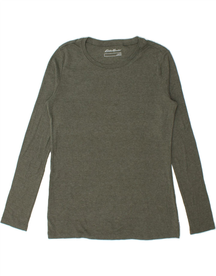 EDDIE BAUER Womens Top Long Sleeve UK 16 Large Green Cotton Vintage Eddie Bauer and Second-Hand Eddie Bauer from Messina Hembry 