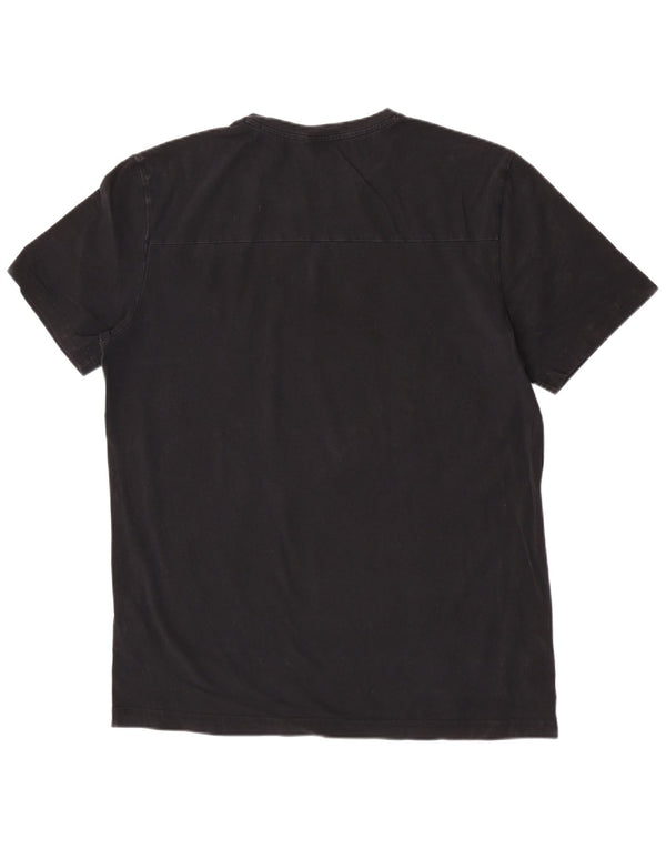 Hugo Boss Mens Graphic T-Shirt Top XL Black Cotton