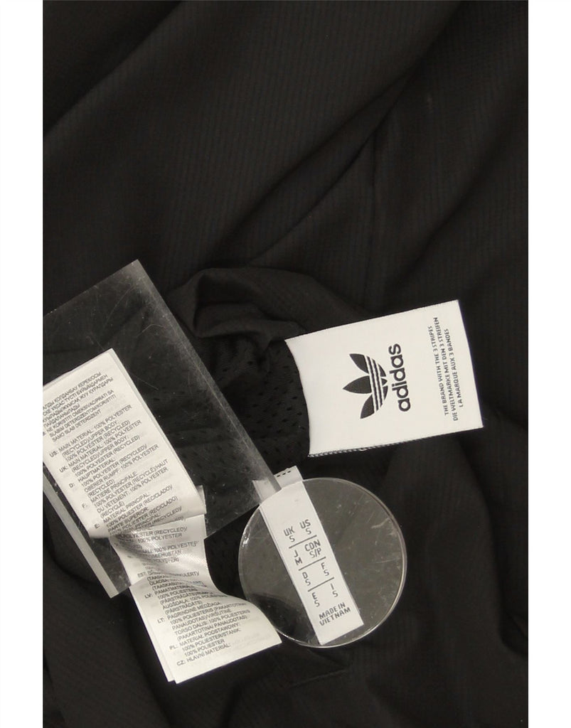ADIDAS Mens Hooded Reversible Jacket UK 36 Small Black Polyester Vintage Adidas and Second-Hand Adidas from Messina Hembry 