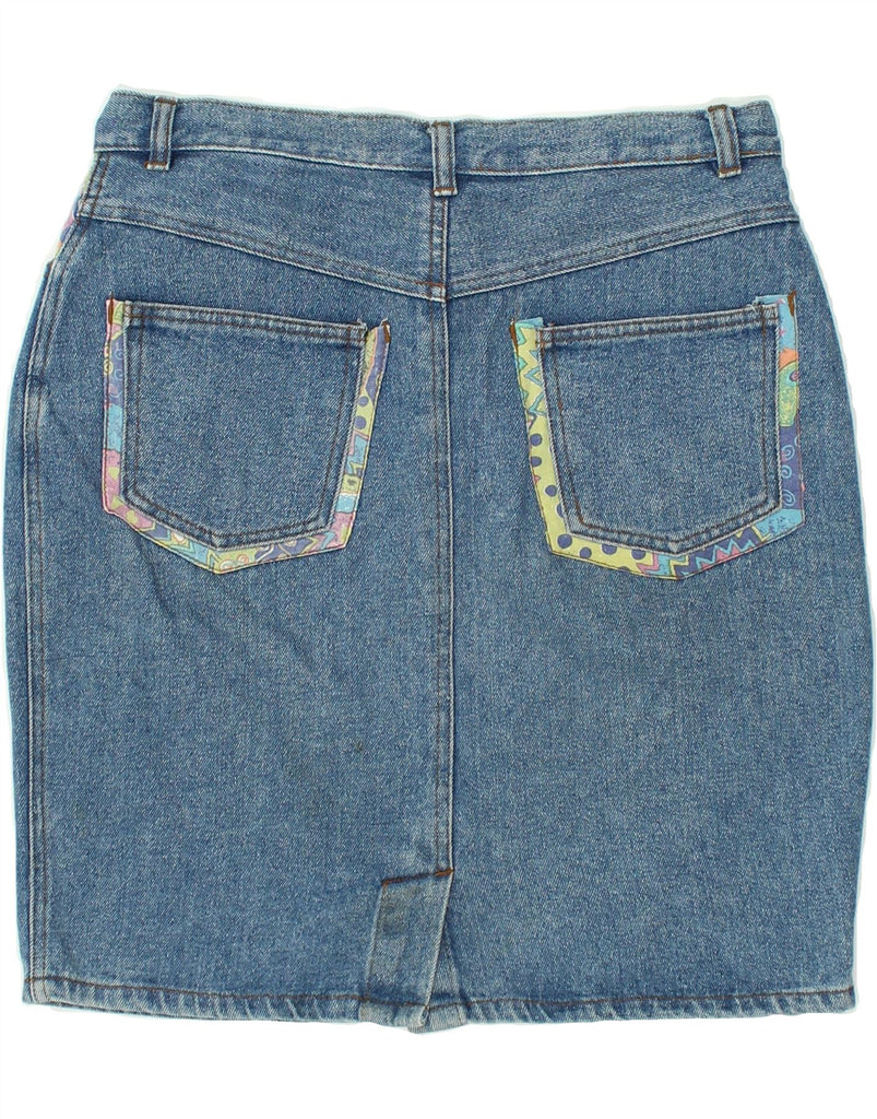 VINTAGE Womens Denim Skirt EU 42 Large W32 Blue Cotton | Vintage Vintage | Thrift | Second-Hand Vintage | Used Clothing | Messina Hembry 