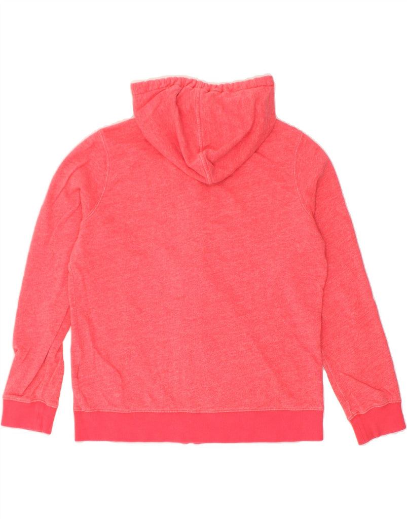 TOMMY HILFIGER Womens Zip Hoodie Sweater UK 16 Large Pink Cotton | Vintage Tommy Hilfiger | Thrift | Second-Hand Tommy Hilfiger | Used Clothing | Messina Hembry 