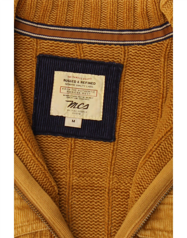 Marlboro Classics Womens Cardigan Sweater UK 12 Medium Brown Cotton