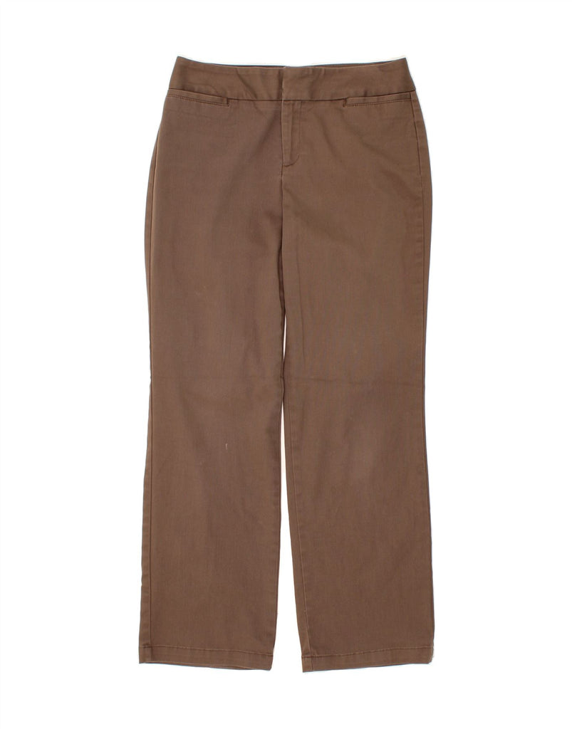DOCKERS Womens Straight Casual Trousers US 8 Medium W30 L30 Brown Cotton Vintage Dockers and Second-Hand Dockers from Messina Hembry 