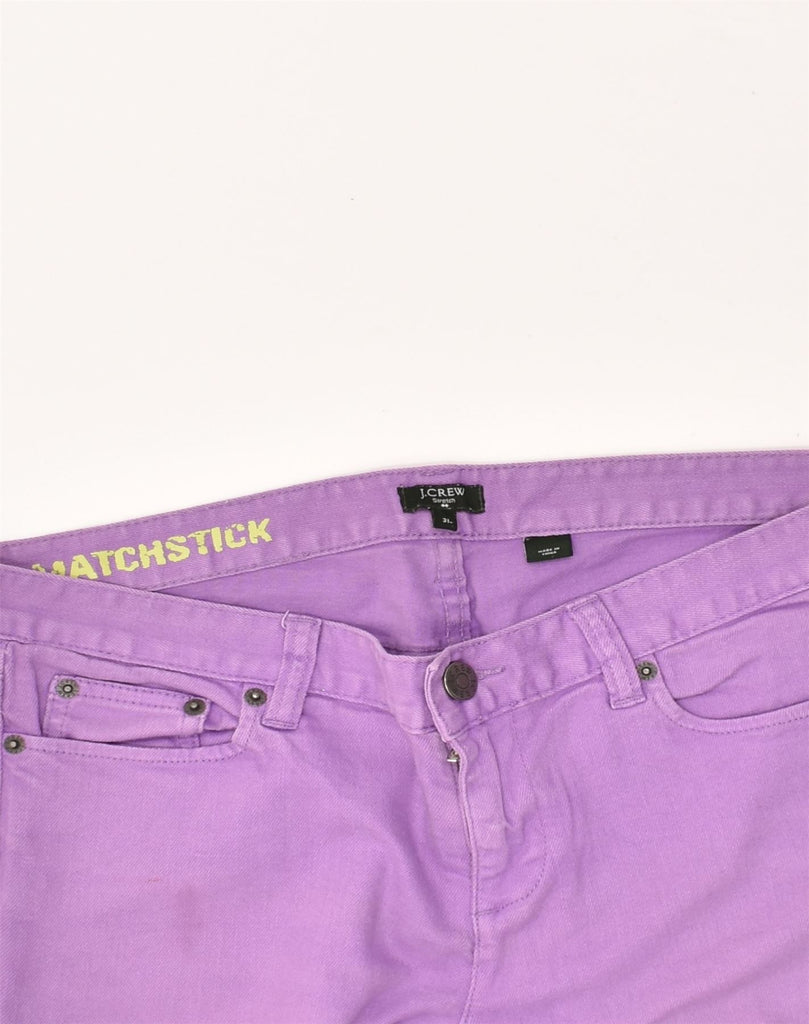 J. CREW Womens Stretch Slim Jeans W31 L25 Purple Cotton | Vintage J. Crew | Thrift | Second-Hand J. Crew | Used Clothing | Messina Hembry 