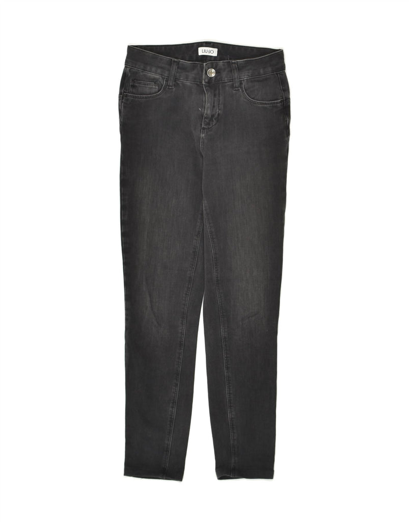 LIU JO Womens Skinny Jeans W26 L26 Grey Cotton | Vintage Liu Jo | Thrift | Second-Hand Liu Jo | Used Clothing | Messina Hembry 