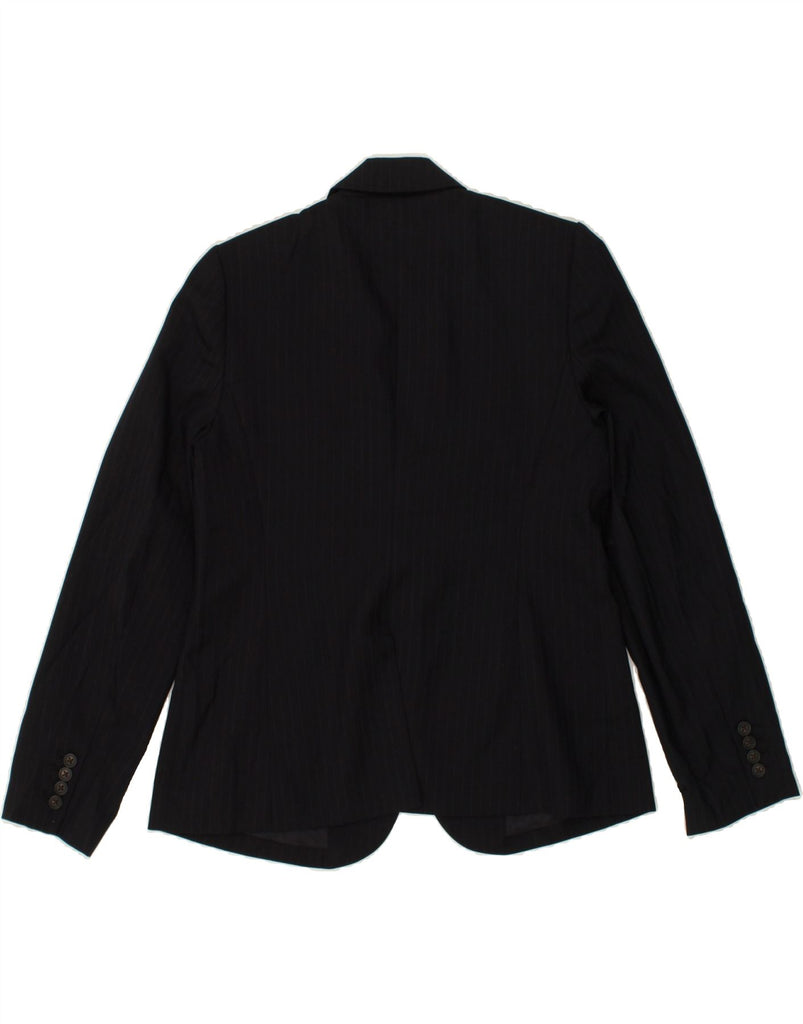 J. CREW Womens Super 120's 1 Button Blazer Jacket US 12 Large Black | Vintage J. Crew | Thrift | Second-Hand J. Crew | Used Clothing | Messina Hembry 