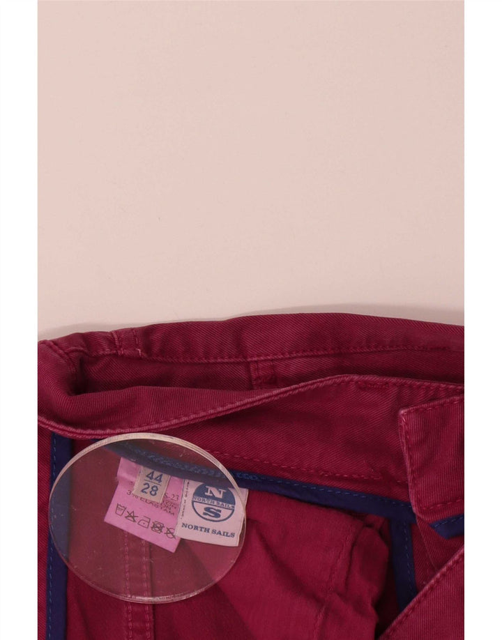 North Sails Womens Cropped Jeans W28 L25 Red Cotton