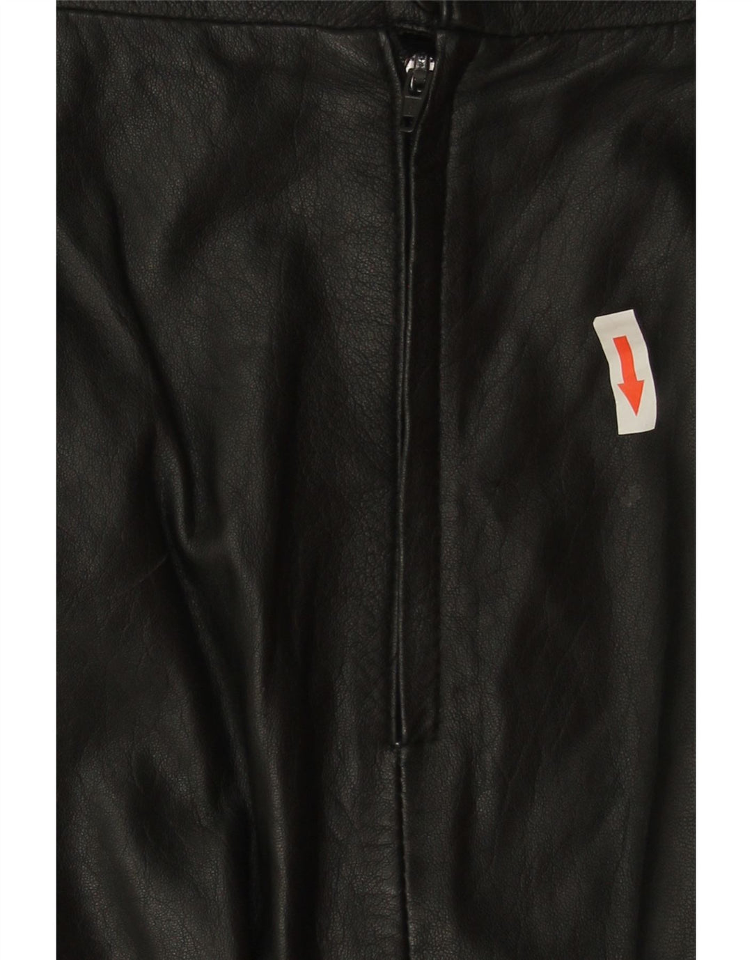 Vintage Womens Leather Skirt W30 Medium Black