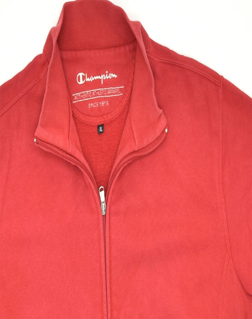 CHAMPION Mens Tracksuit Top Jacket XL Red Cotton | Vintage | Thrift | Second-Hand | Used Clothing | Messina Hembry 