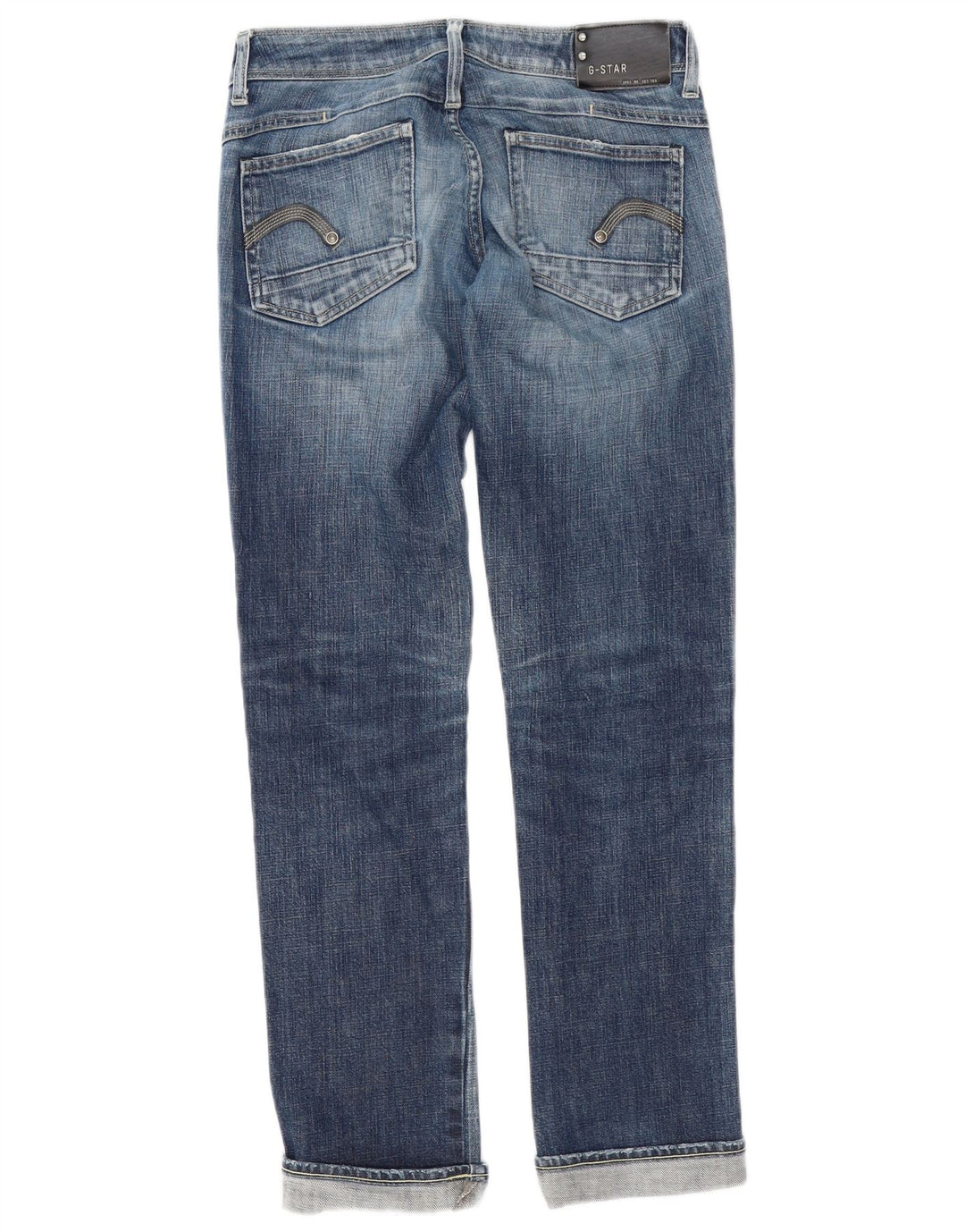 G-Star Womens Straight Jeans W28 L34 Blue Cotton